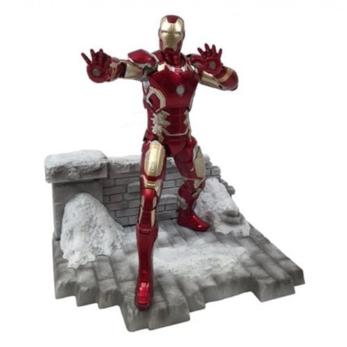 Avengers Age of Ultron Iron Man Mark 42 Action Hero Vignette 1:9 Scale Pre-Assembled Model Kit